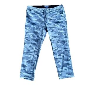 Democracy Pants Ab Technology Blue Camo Jogger Pants 20/42x29‎ High Rise Stretch